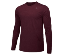 Nike Legend LS Crew - Deep Maroon