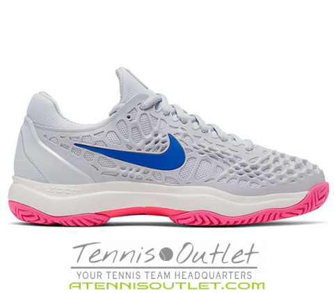 Nike Zoom Cage 3 HC-Platinum/Blue | Tennis Uniforms & Equipment ...