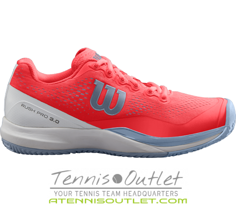 Wilson Rush Pro 3.0 Coral Womens Tennis Shoes 