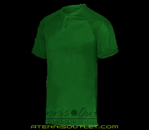 Augusta Attain Two-Button Jersey - Dark Green