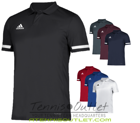 Adidas Team 19 Polo Tennis Uniforms Equipment For School Teams