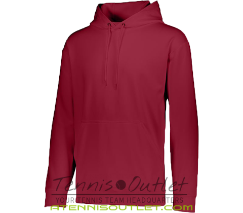 Augusta Wicking Fleece Hoodie - Cardinal