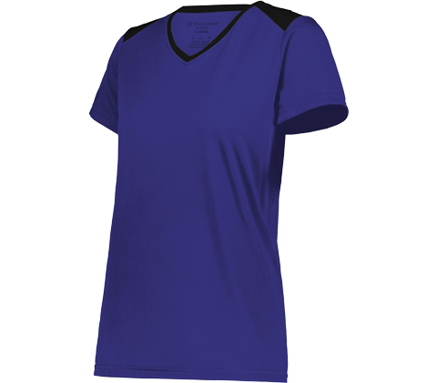 Holloway Ladies Momentum Team Tee - Purple/Black