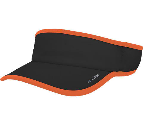 Pacific Lite Active Visor - Black/Orange