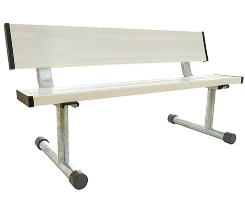 5' Courtside Bench (White)